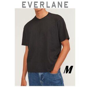 EVERLANE The Premium-Weight Relaxed Crew | Uniform Color Black Size Medium